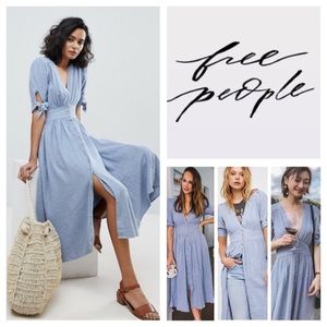 Free People Love of My Life Dress Size XS Blue